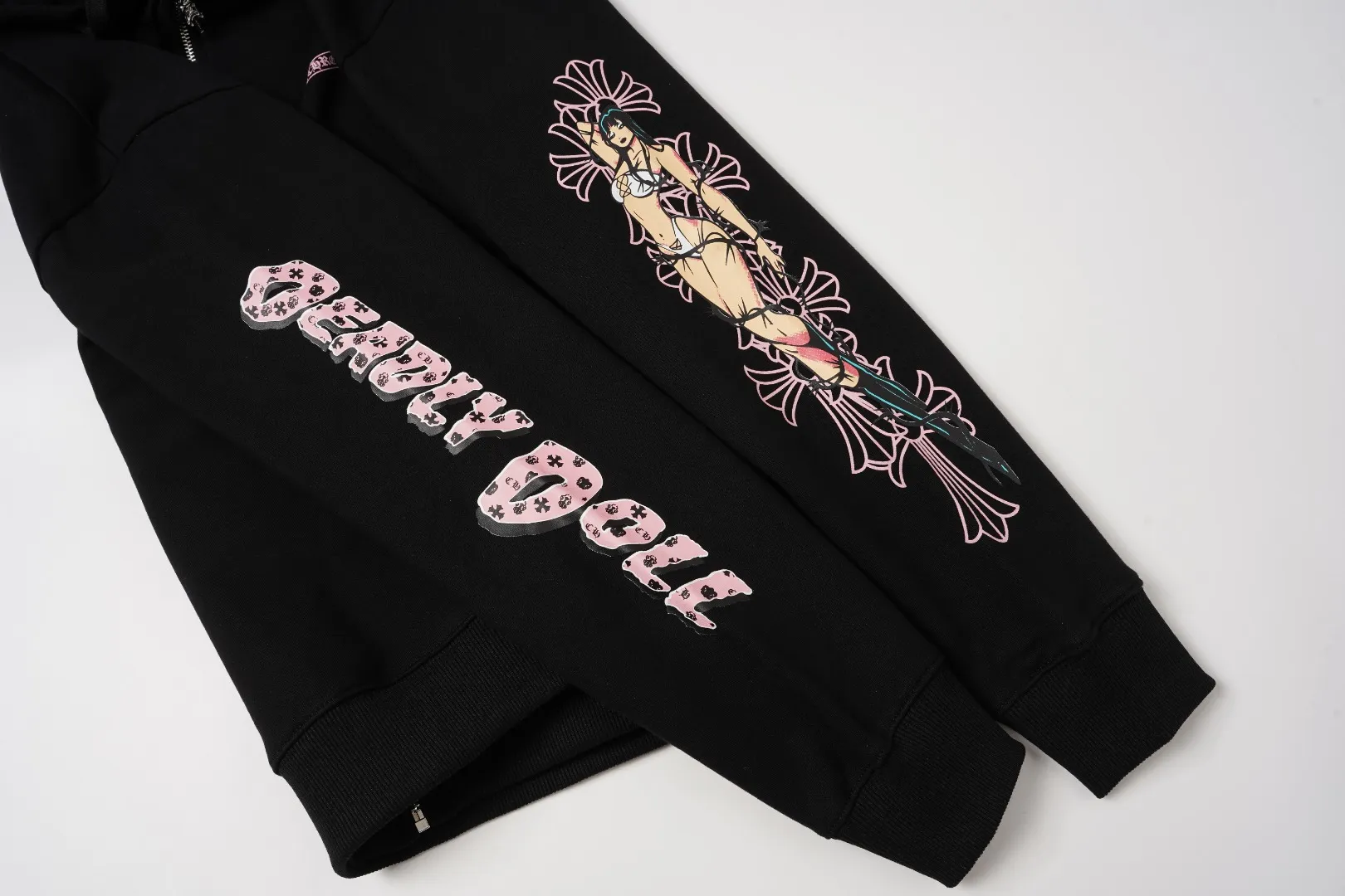 #8610 。 Hot Sale Deadly Doll Pink 1:1 ， ， 。Black，Sizes S XL。